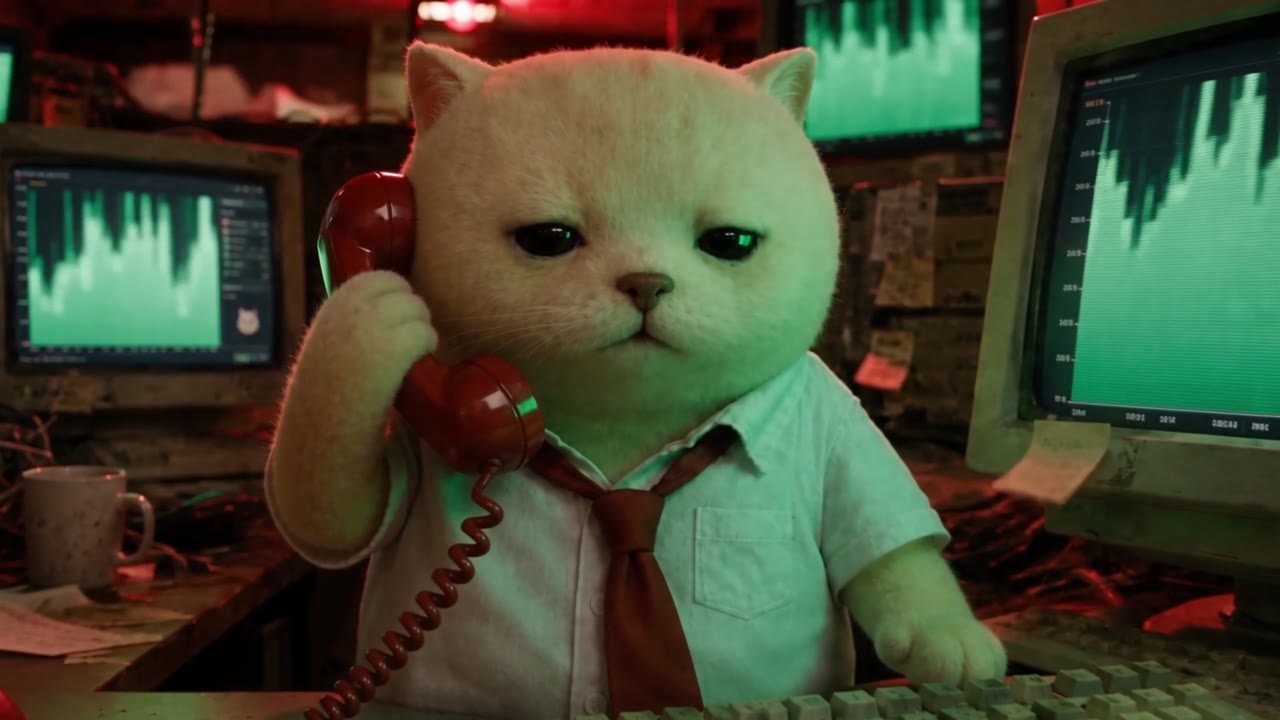 C-ALL-IN answering the red telephone